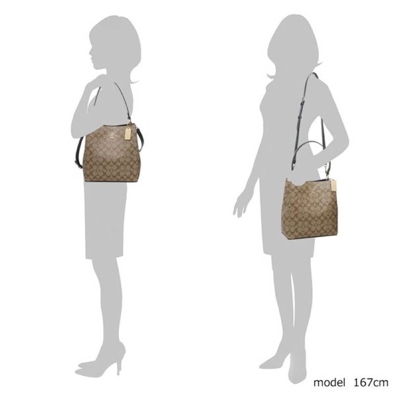 ‼️Rẻ nhất Shopee‼️Túi Coach TOWN BUCKET CANVAS