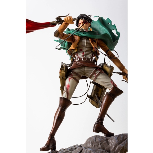 Mô hình Attack On Titan - Mô hình Levi 36cm Mikasa 33cm AOT07