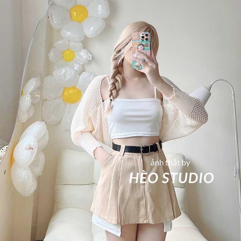 Chân Váy Giả Lộ Túi Kèm Belt Hèo Studio (Ảnh Thật + Video)