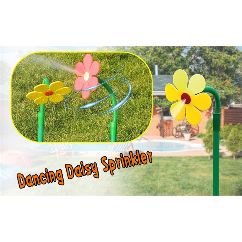 Vòi Phun Nước Tưới Cây Hình Hoa Hướng Dương Xoay 360 Độ° Vòi Phun Nước Xoay Được + 2 Đầu Chuyển Đổi