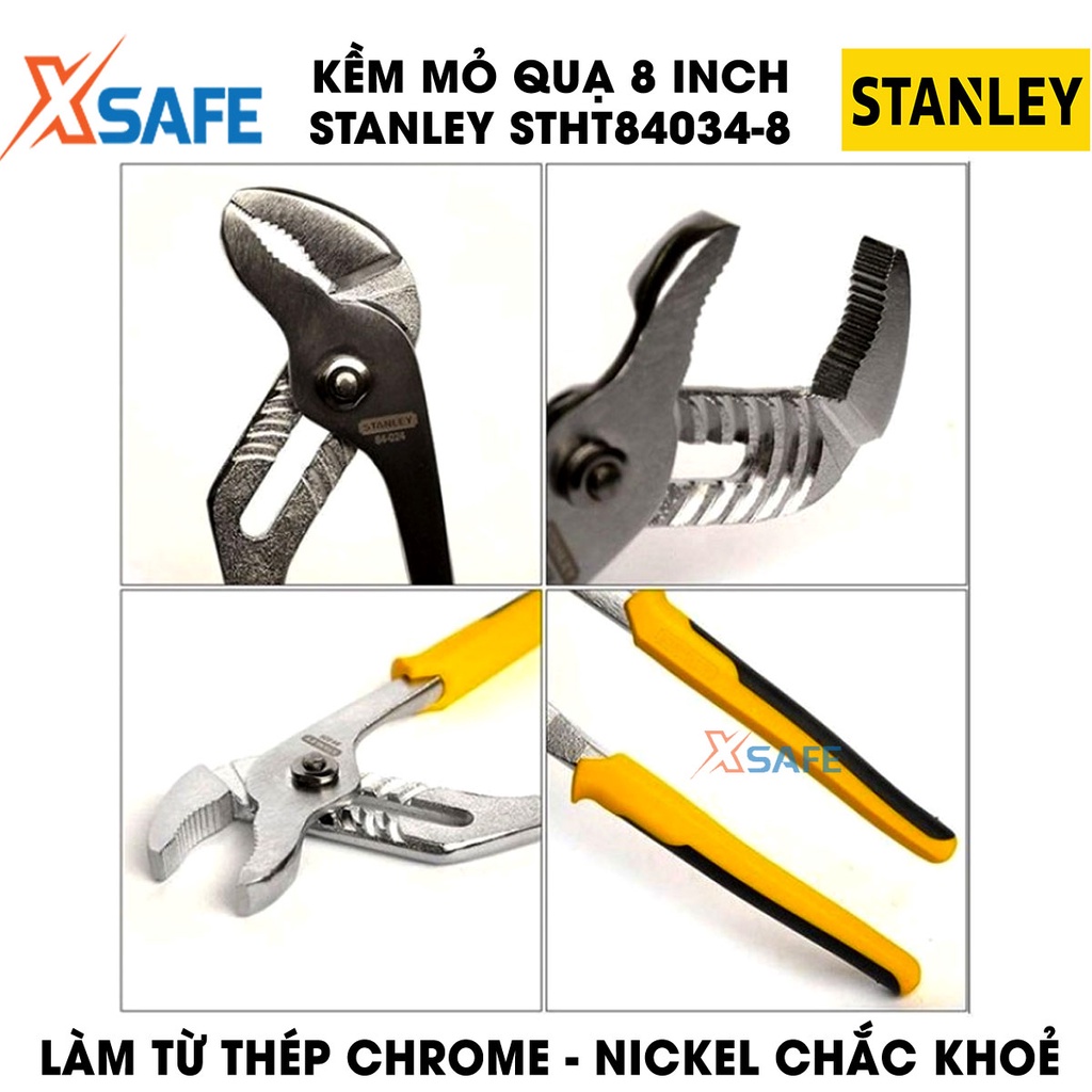 Kềm mỏ quạ STANLEY thép Chorme Nickel cứng cáp Kìm Stanley tay cầm bọc nhựa êm ái, chịu lực chịu nhiệt tốt