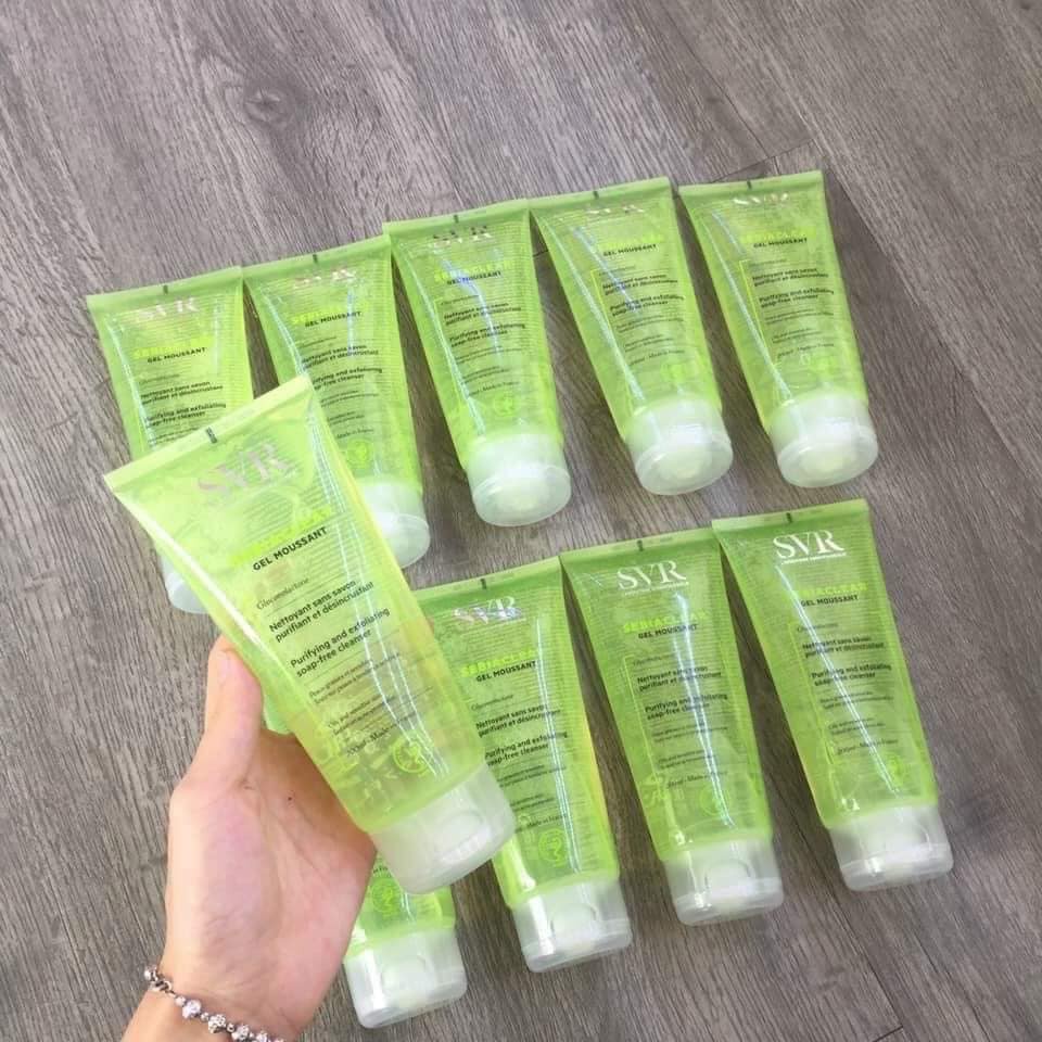 Sữa Rửa Mặt SVR dạng Gel Cho Da Dầu Mụn Sebiaclear Gel Moussant 200ml