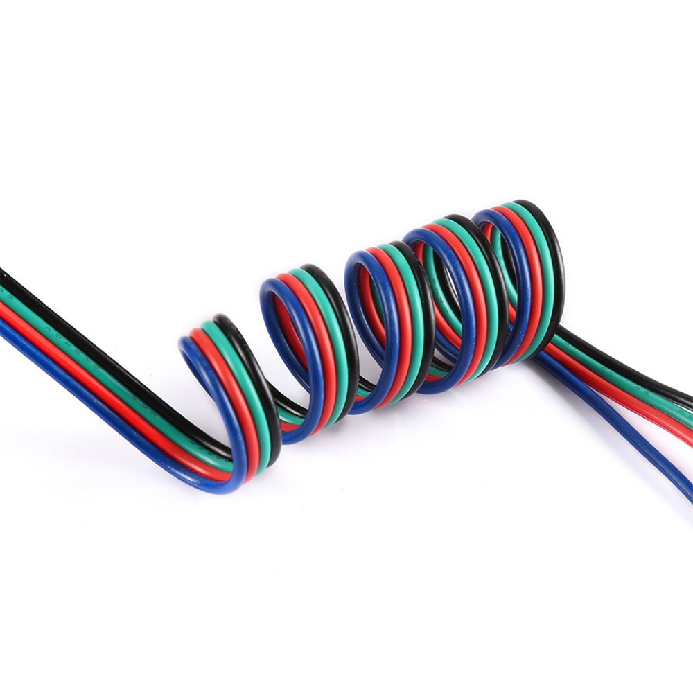 Dây điện nối đèn led 4P RGB SMD 3528 5050 22AWG 0.3mm 4 Pin