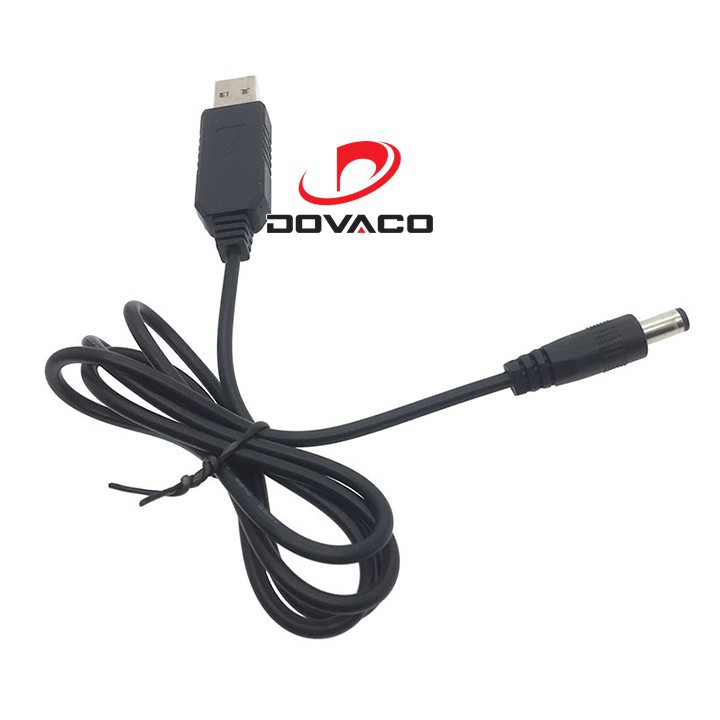 Cáp chuyển đổi điện áp từ cổng USB 5V sang 12V