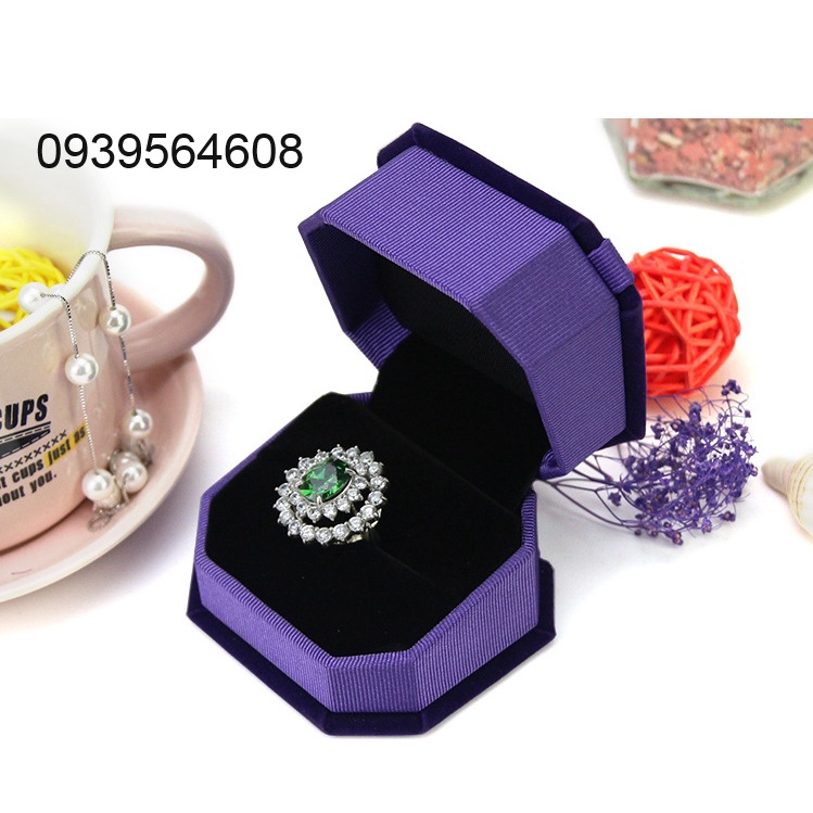 Hộp vải nhung nơ - hộp quà tặng đựng trang sức, bông tai, nhẫn
