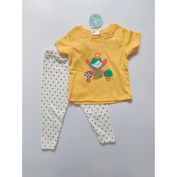 Bộ Bé Gái Miwookid Fairy Tay Ngắn Quần Dài Thun Bozip Cho Bé 8kg Đến 19kg