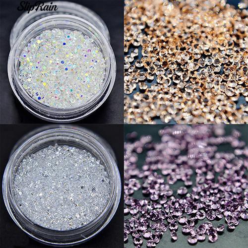300 hạt đá lấp lánh trang trí móng nghệ thuật kích thước 1.2mm kèm hộp