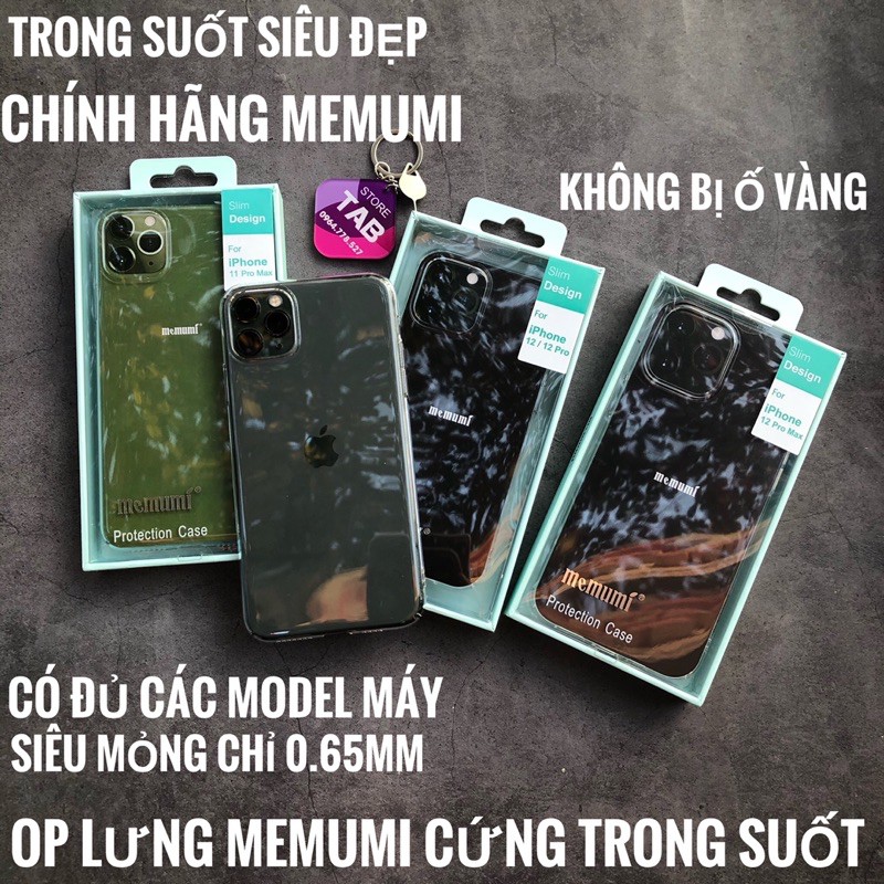 Ốp Memumi Cứng Trong Suốt Siêu Mỏng 0.65mm - Chính Hãng