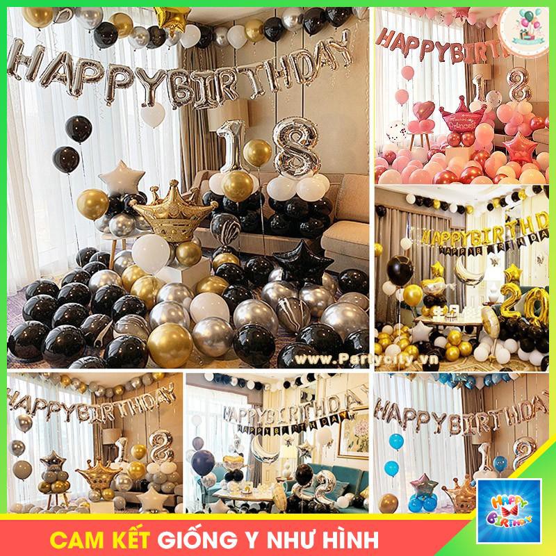 COMBO Set trang trí sinh nhật cho người lớn nhiều mẫu bóng #TrangTriSinhNhat