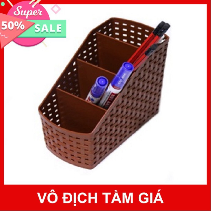 [ Bán giá gốc ] Khay nhựa tiện ích 4 ngăn, để bàn, đựng đồ, khay nhựa 4 ngăn, đựng bút, đồ dùng đa năng