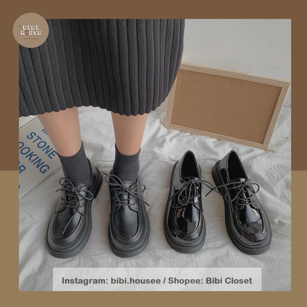 [CÓ SẴN]Giày Dr Oxford học sinh Nhật Bản vintage retro thanh lịch đơn giản mã S66 | BigBuy360 - bigbuy360.vn