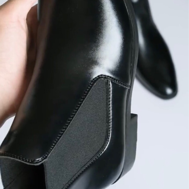 Giày Boots Nam Chelsea Boots Classic Đế Khâu - Boost Cổ Chun Nam Cao Cấp