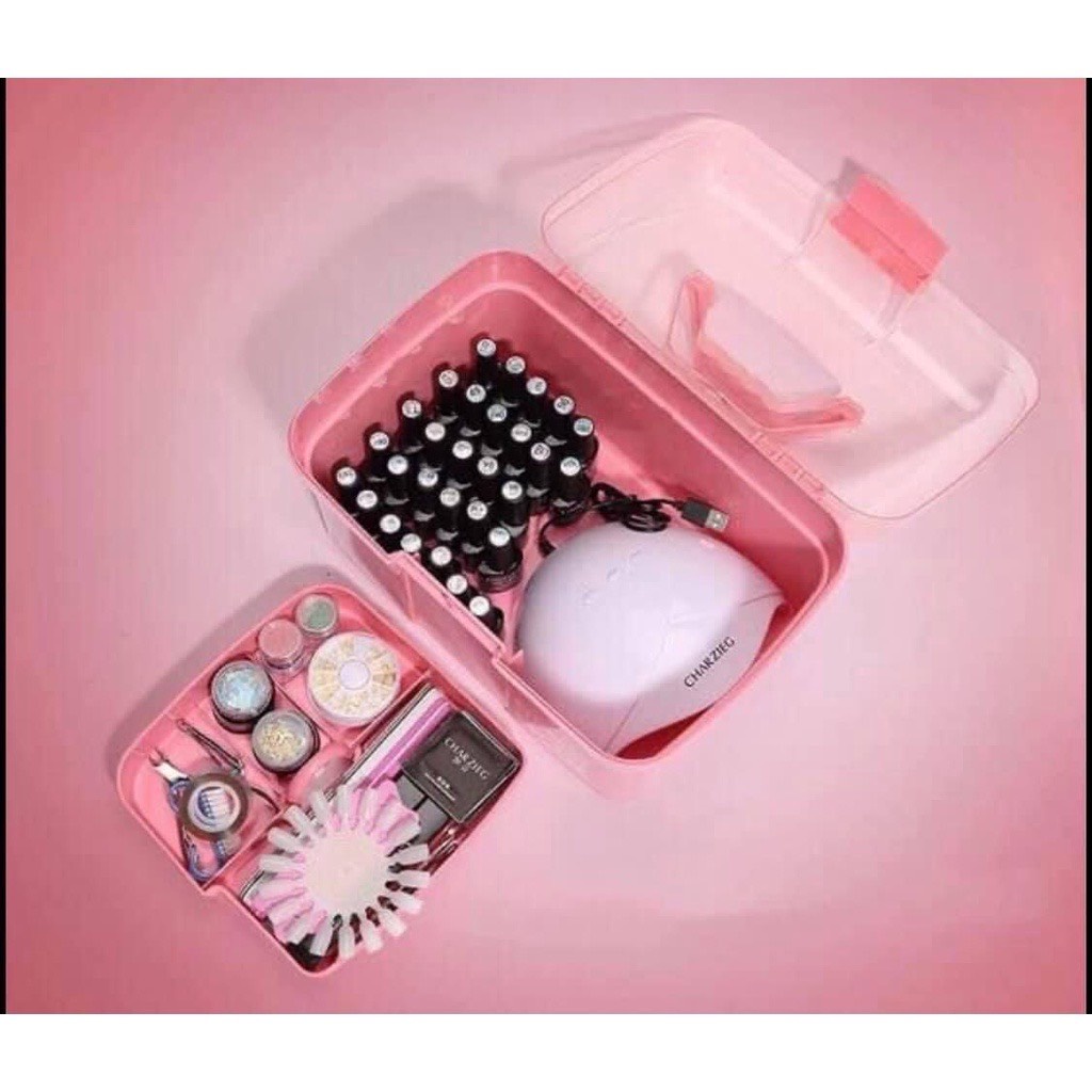 Cốp Nhựa BOX Đựng Đồ Nail Siêu CuTe Chuyên Mi Nail