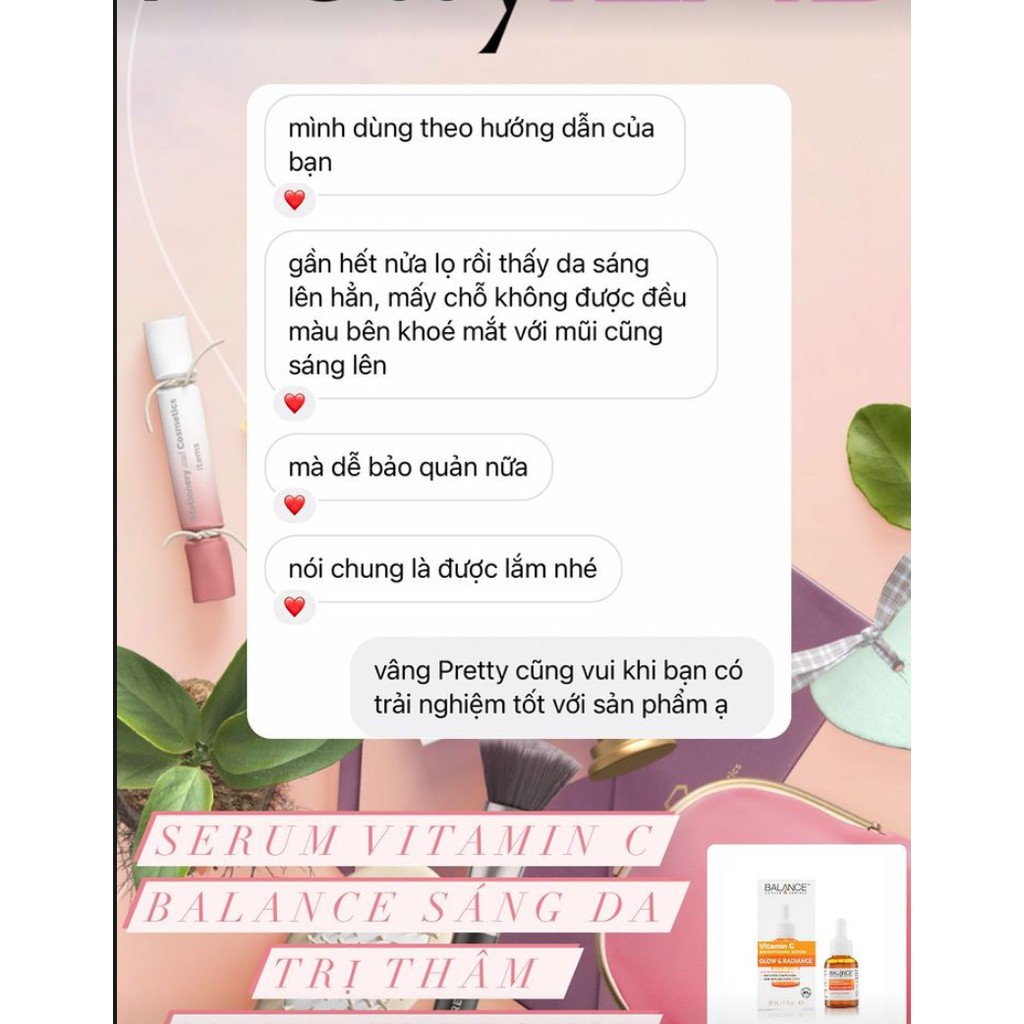 Serum Vitamin C lành tính làm sáng da,mờ vết thâm mụn,tăng đàn hồi cho da Vitamin C Balance Active Formula 30ml Key4 Lab