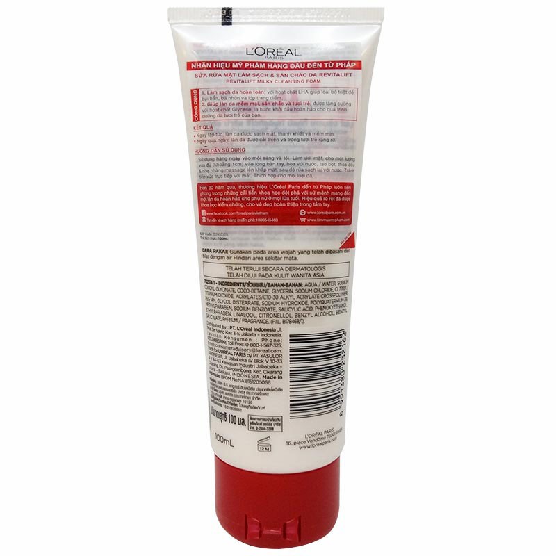 Sữa Rửa Mặt Săn Chắc Da L'Oreal Revitalift Milk Foam 100ml