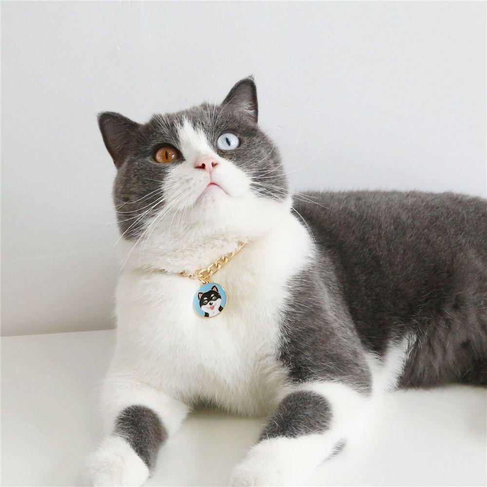 Vòng Cổ Mặt Hoạt Hình LAYOR1 Dành Cho Thú Cưng|Dây Chuyền Xích Thời Trang Cá Tính