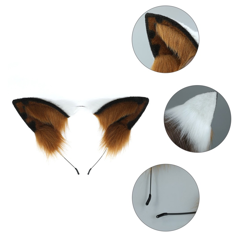 Băng Đô Hóa Trang Chú Chó Shepherd Lolita Nhồi Bông Đáng Yêu