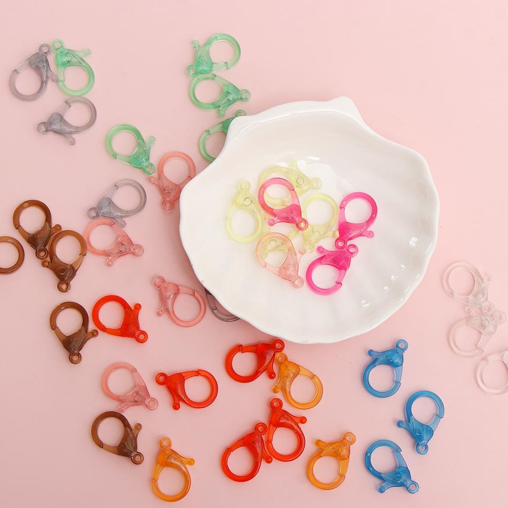 Set 10 Móc Kẹp Tôm Hùm Bằng Nhựa Chuyên Dụng Cho Vòng Cổ / Vòng Tay / Chìa Khóa