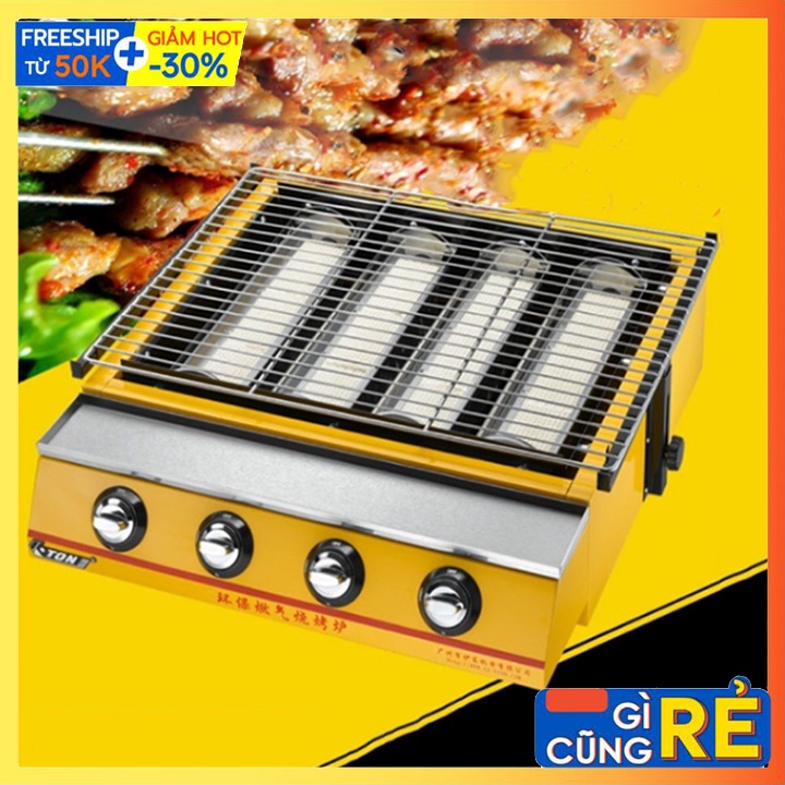 Bếp nướng BBQ, nướng hải sản bằng Gas cao cấp 4 đầu đốt lớn ETON ET-K255