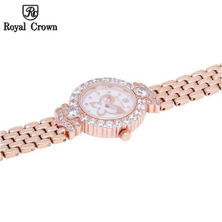 Đồng hồ nữ dây thép Royal Crown 3844