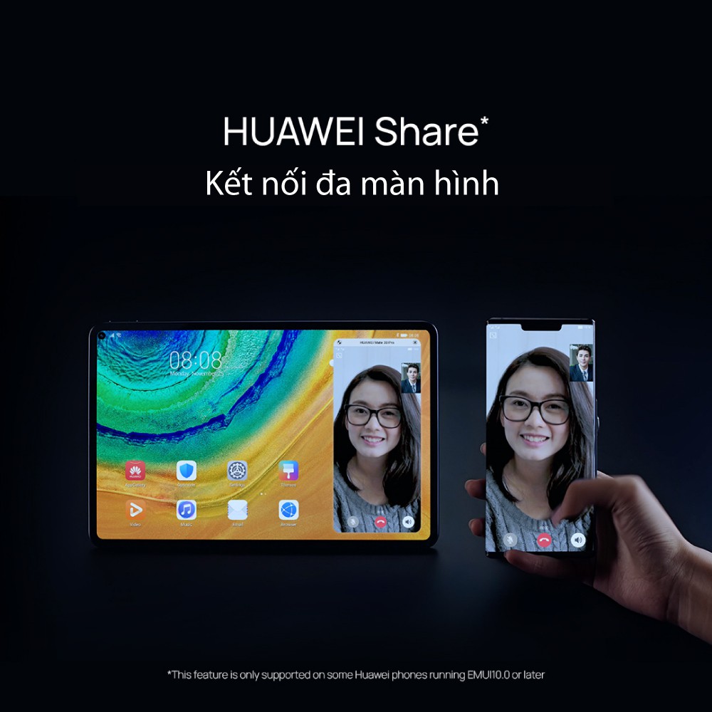 Máy Tính Bảng HUAWEI MatePad Pro (6GB/128GB) | Kèm Bút Cảm Ứng Huawei M-Pencil + Bàn Phím Huawei Smart Magnetic