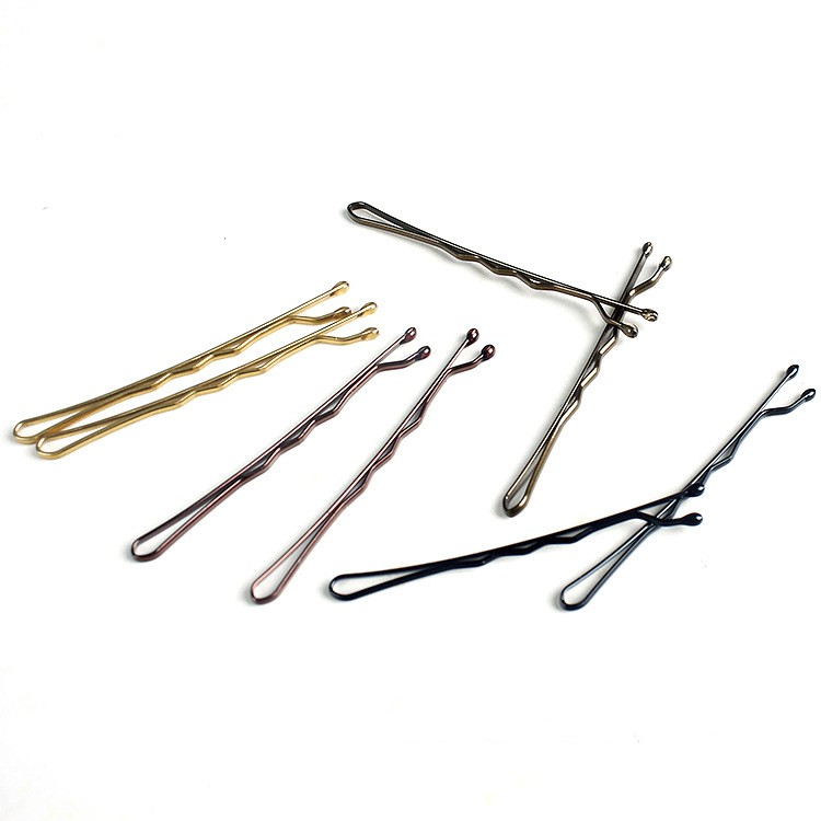 Bộ 24 kẹp tăm tạo kiểu tóc chất liệu kim loại mạ vàng