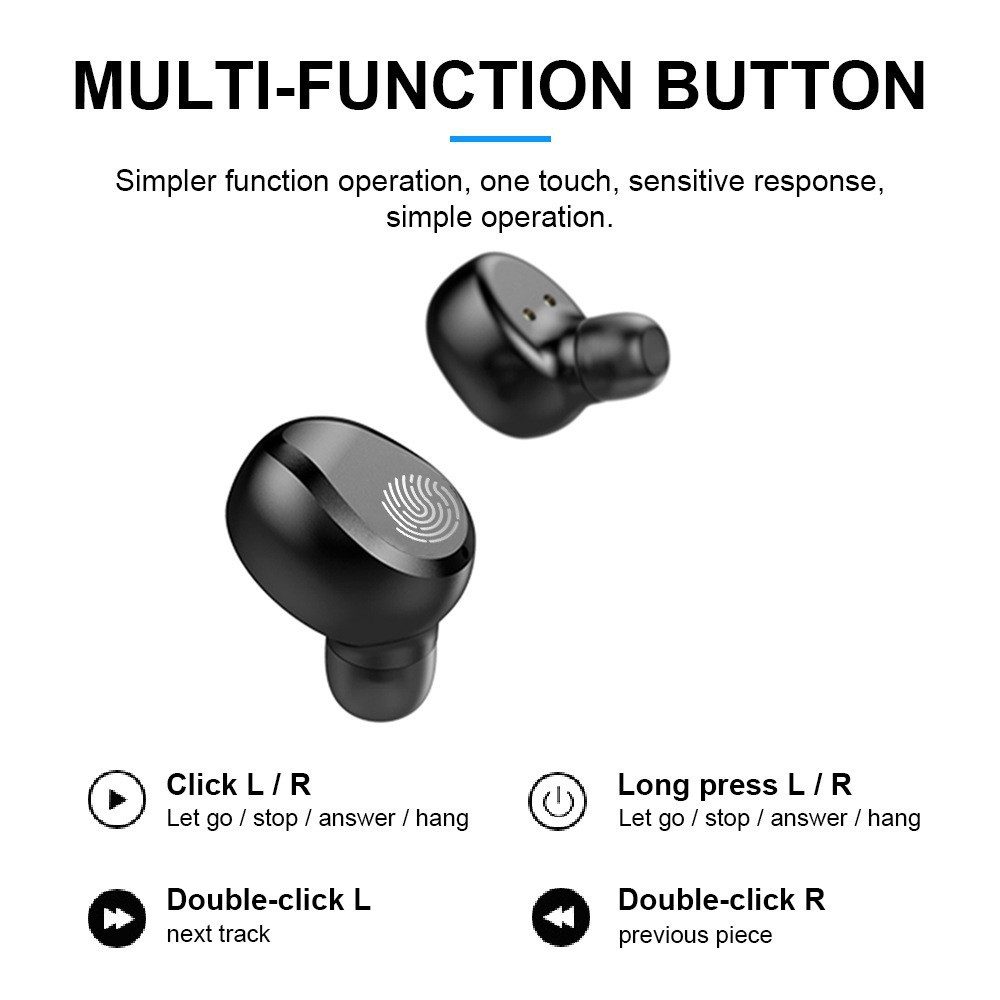 Tai nghe Bluetooth  S11 Quốc tế TWS 5.0 kiêm pin dự phòng 4800 mAh  8D cảm ứng kháng nước F92 Kim Nha shop