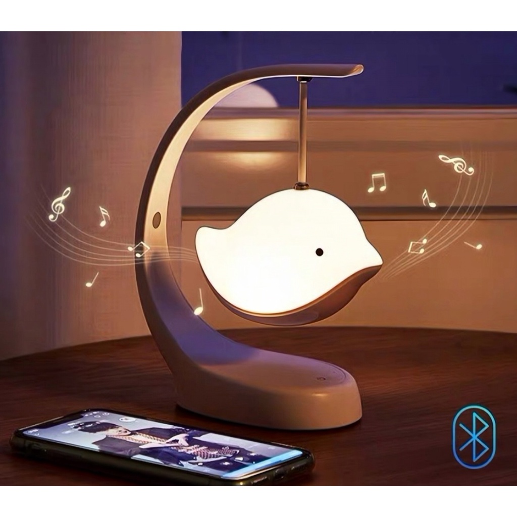 Loa kết nối bluetooth có đèn led thiết kế hình chú chim sáng tạo chất lượng cao