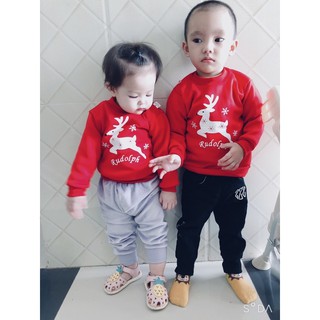 Áo noel tuần lộc cho bé