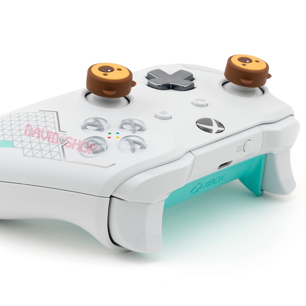 Núm bọc analog Gấu Mèo &amp; Mèo Dưa Hấu hãng Geekshare cho tay cầm Xbox One/Series, DualShock 4, DualSense, Pro Controller