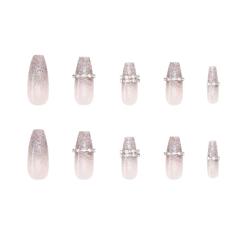Set 24 móng giả D097 đính đá cao cấp ( Tặng kèm keo và dũa )
