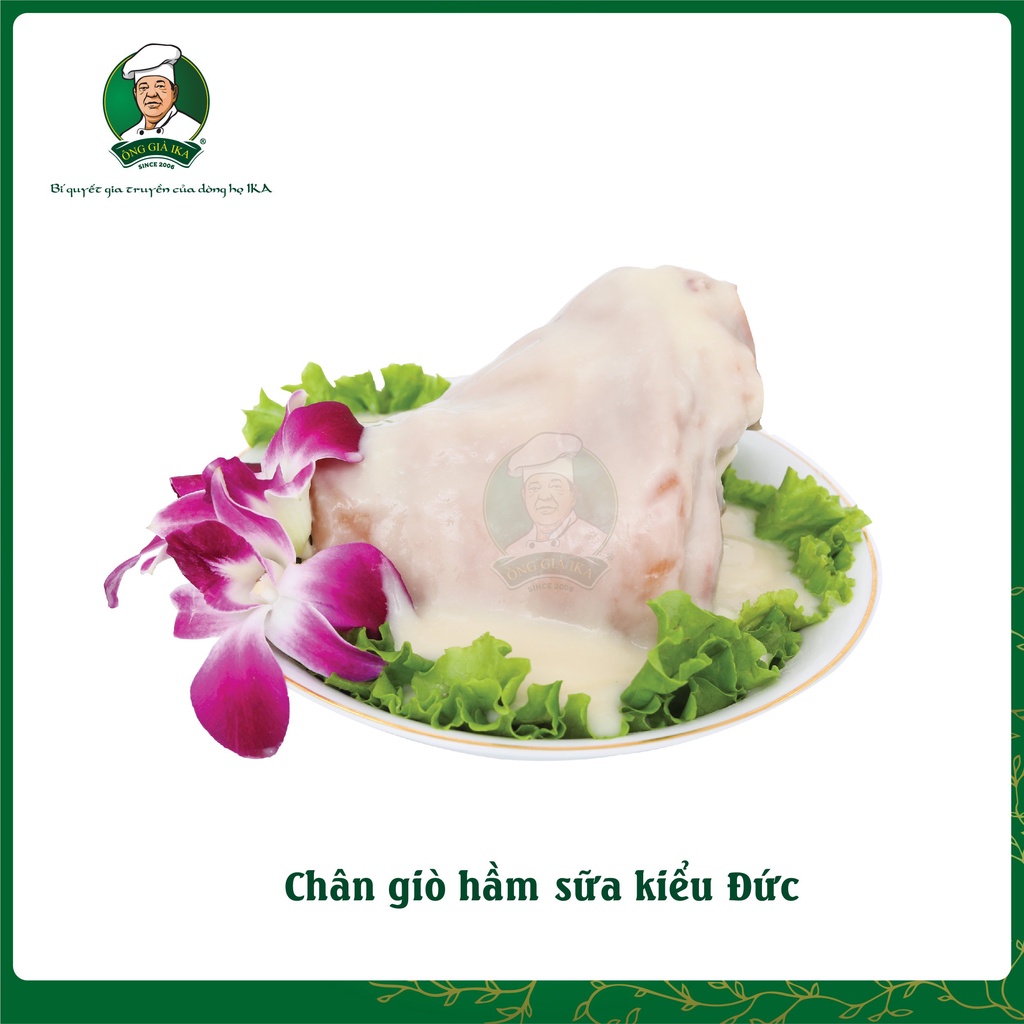 Chân giò hầm sữa kiểu Đức 1.2 kg - Ông già IKA