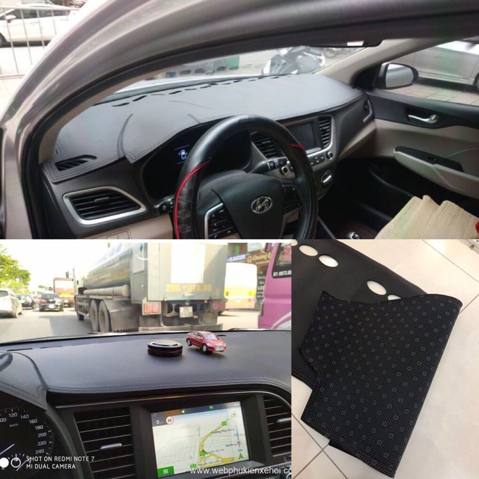 Thảm taplo da vân carbon cao cấp cho xe Vinfast Fadil