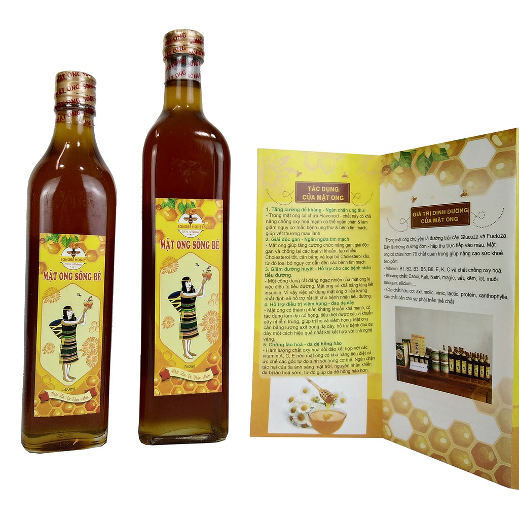 MẬT ONG SÔNG BÉ 220ml - mật ong nguyên chất - tự nhiên, an toàn và sang trọng - chất lượng chuẩn xuất khẩu sang Mỹ