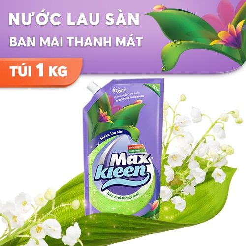 Combo Chai + Túi Nước Lau Sàn MaxKleen