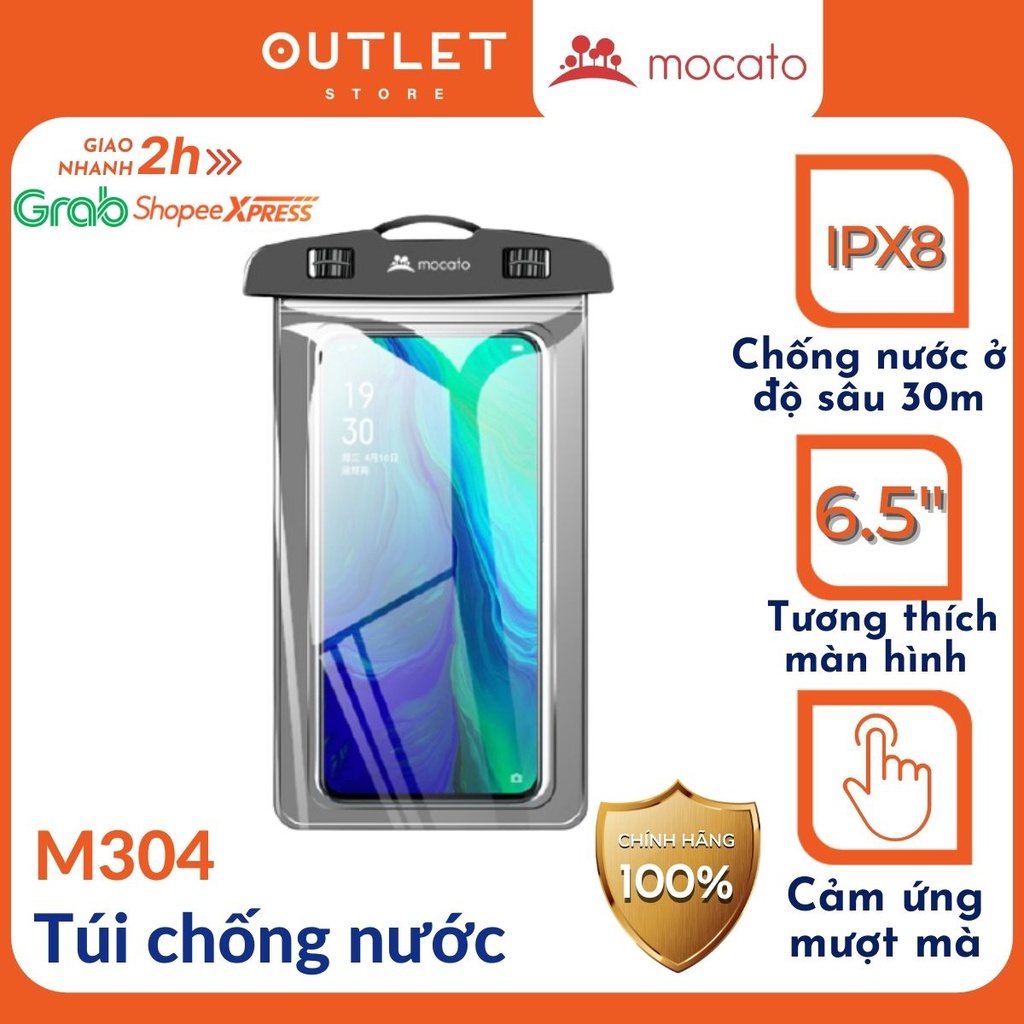 Túi Đựng Điện Thoại Chống Nước Mocato M304 chống nước IPX8 quay phim chụp ảnh dưới nước đi mưa đi biển du lịch