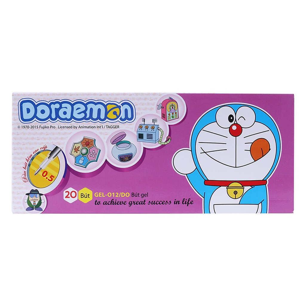 [Chính Hãng] BÚT GEL DORAEMON GEL-012/DO (Hộp 20 Cây)