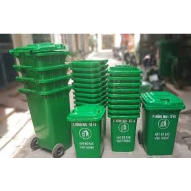 *GIẢM GIÁ SỐC*Thùng rác nhựa công cộng 60L, Thùng rác nhựa công nghiệp 60L, Thùng rác nhựa HDPE 60L có 4 bánh xe