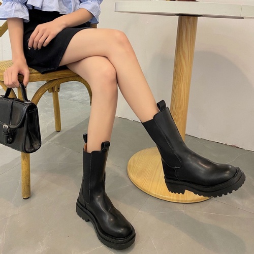 Bốt nữ siêu cao cổ chun Cao Cấp - boots cổ cao thời trang Hàn Quốc