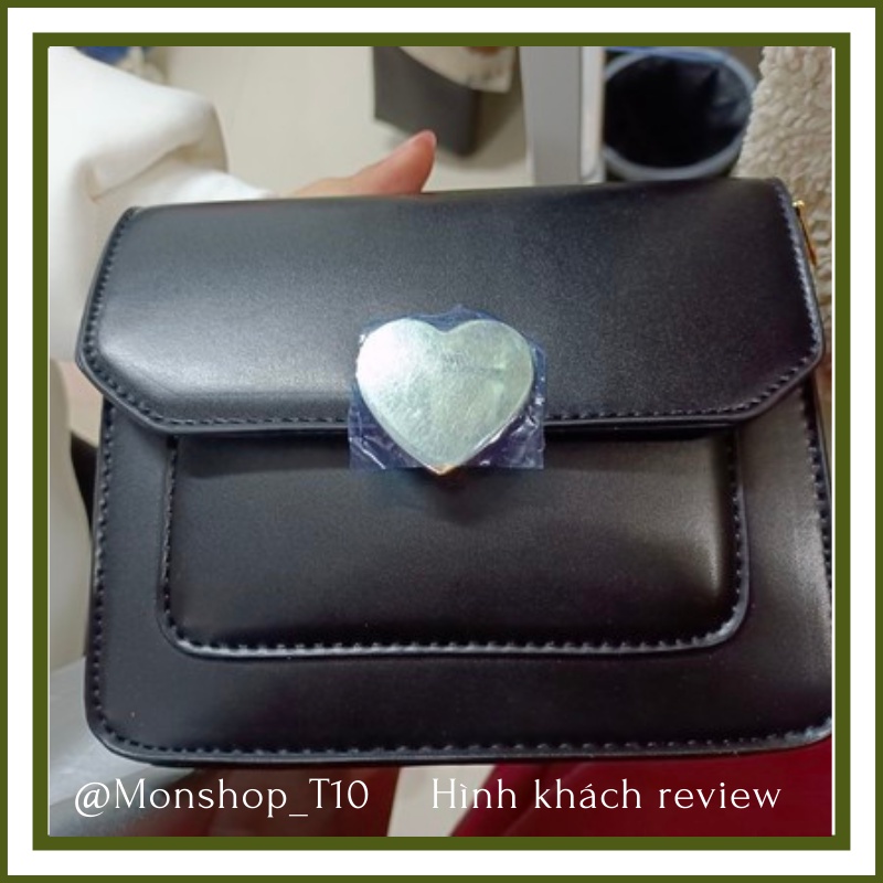 🌸sẵn🌸 Túi xách da mềm đeo chéo nữ CEEKAY chính hãng 2 dây khóa trái tim - T10nn