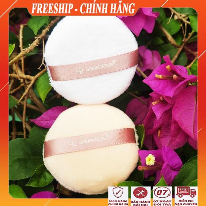 [FreeShip-HÀNG CHÍNH HÃNG] Bông phấn trang điếm Golden Rose siêu đẹp, siêu mềm mịn/ Bông đánh phấn phủ cao cấp