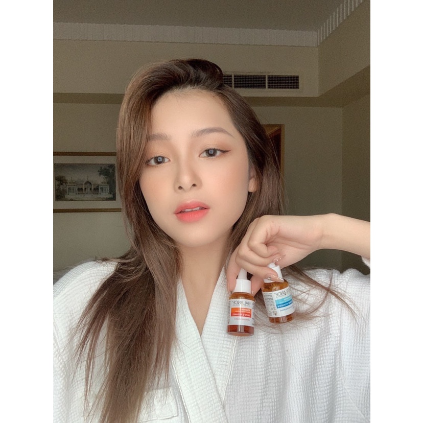Combo Trắng Da Căng Mượt Serum Vitamin C + Hyaluronic Balance Active Formula 30ml