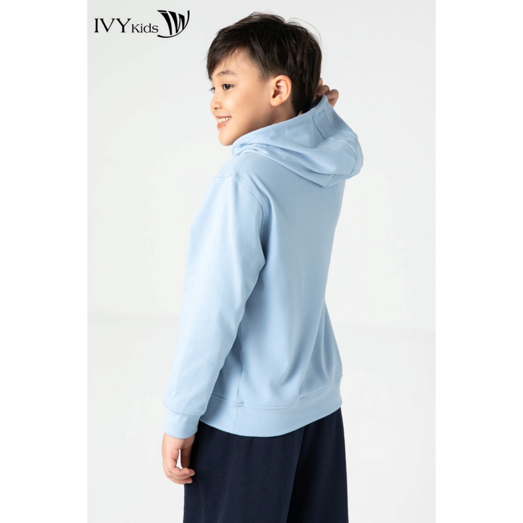 [NHẬP WABRTL5 GIẢM 10% TỐI ĐA 50K ĐH 250K ]Áo hoodie in chữ nổi bé trai IVY moda MS 59K1145