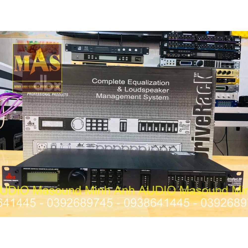Driverack DBX PA260 A Cao Cấp Bộ Xử Lý Tín Hiệu âm Thanh 2 IN 6 OUT Controller Chuyên Nghiệp Cho Dàn Âm Thanh