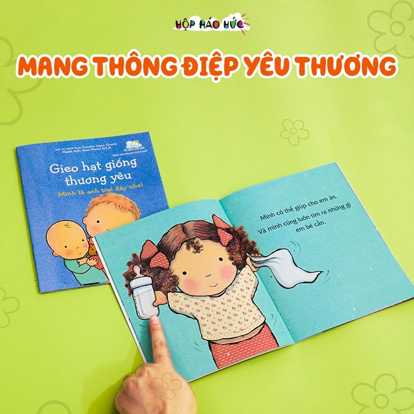Bộ sách Gieo hạt giống thương yêu - Mình là chị gái rồi nhé! Mình là anh trai đấy nhé! cho bé 0-3 tuổi