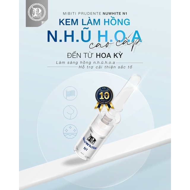KEM LÀM HỒNG NHŨ HOA -MIBITI PRUDENTE NUWHITE N1