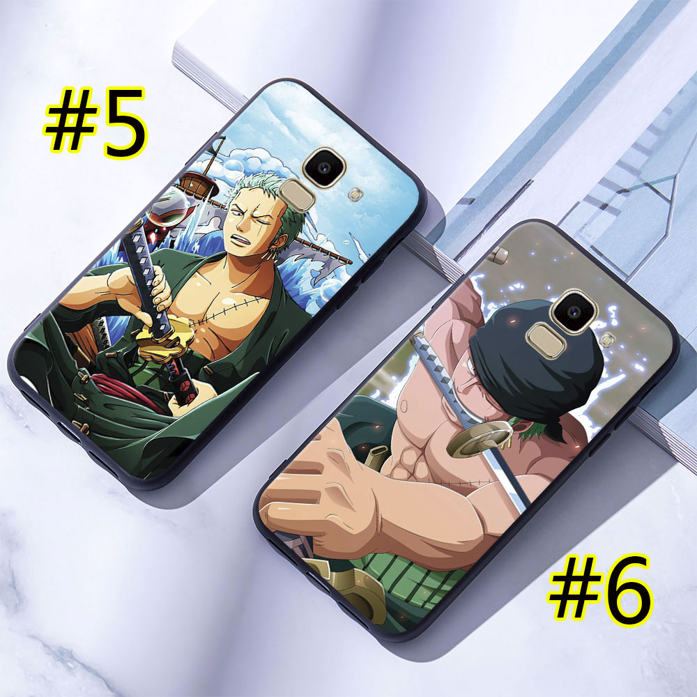 Ốp điện thoại dẻo in hình Roronoa Zoro One Piece cho Samsung Galaxy J2 Pro / J4 / J6 / J8 2018 Plus / J4 + / J6 +