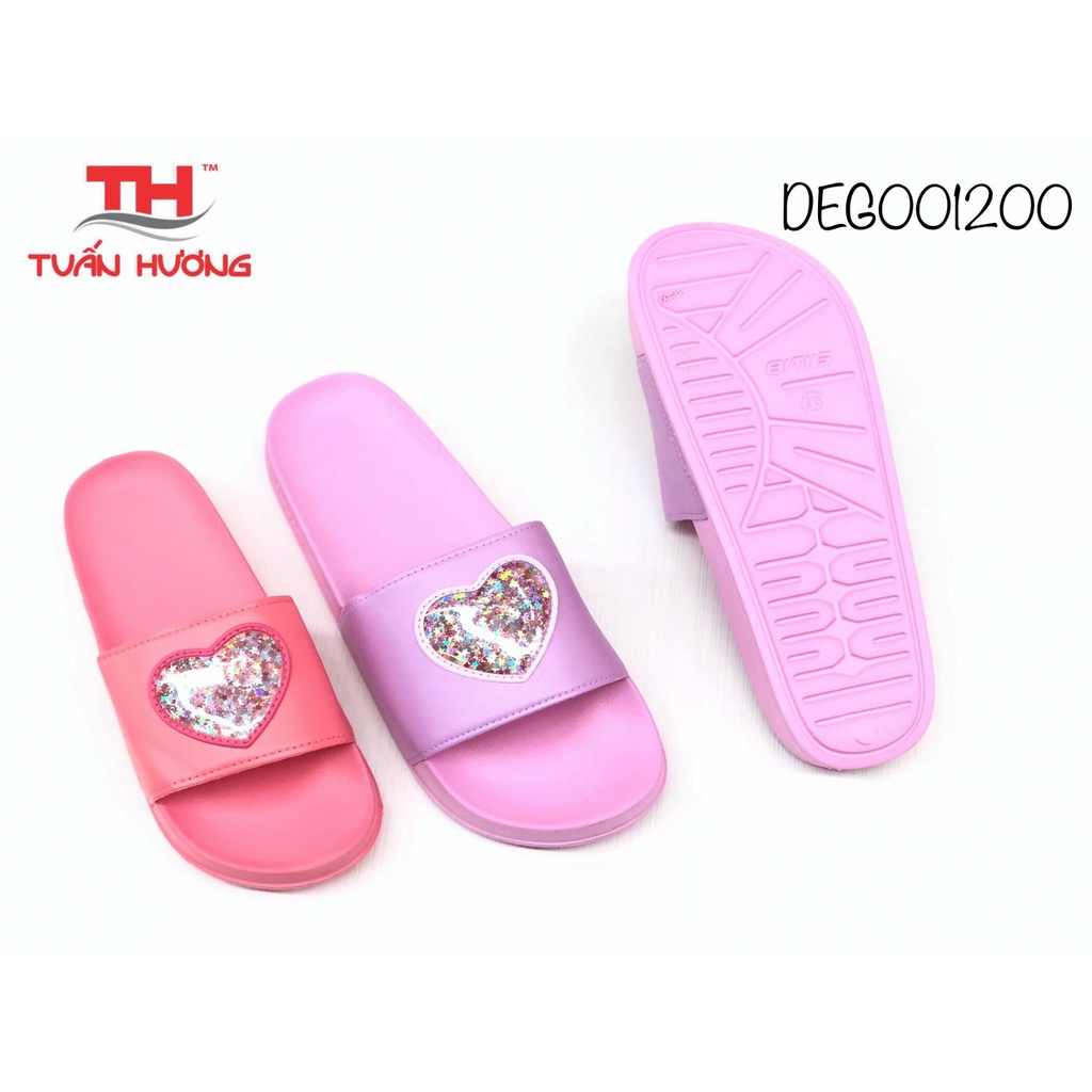 Dép Lê Nữ Bản Ngang Họa Tiết Độc Đáo Lạ Mắt 2 màu Hồng Be Dễ Thương