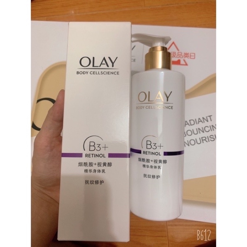 Sữa dưỡng thể trắng da chống lão hoá Olay B3 + retinol body