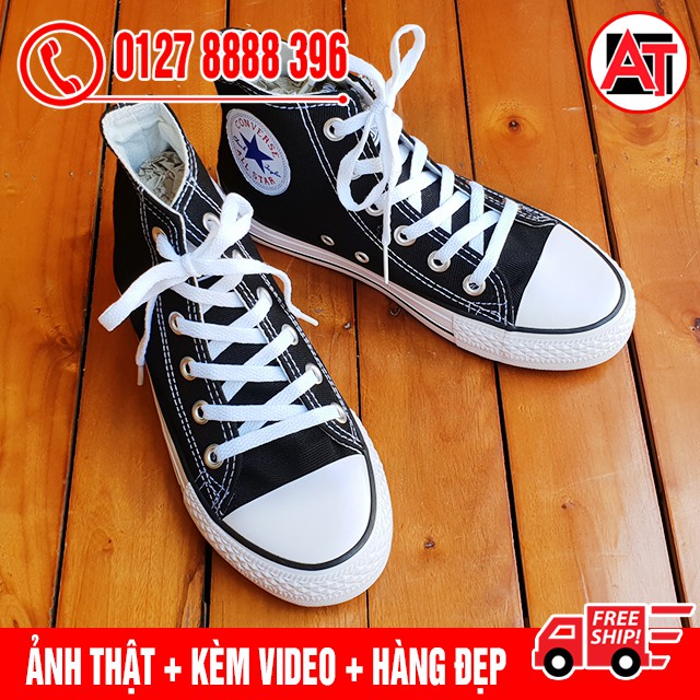 [FLASH SALE] Giày Thể Thao Classic Đen Trắng Cổ Cao Nam Nữ | BigBuy360 - bigbuy360.vn